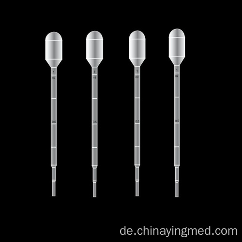 1ml 5ml Einweg-Pasteurpipette aus Kunststoff